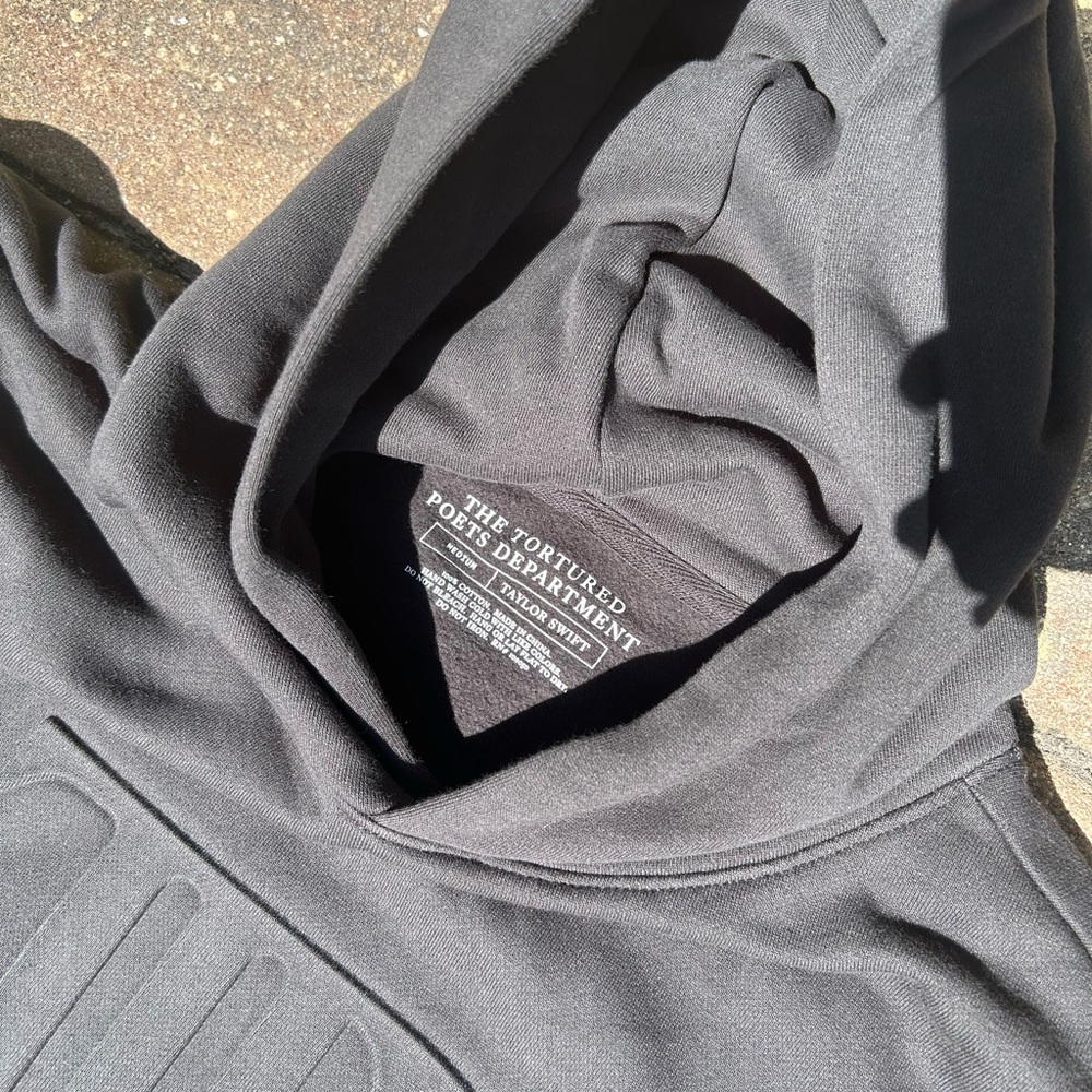 Black Taylor Swift TTPD Hoodie - Picture 3 of 4